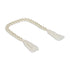 24" White Pearl Beads Decorative Tassel