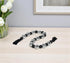 48" Black And Silver Bling Bling Beads Decorative Tassel