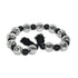 48" Black And Silver Bling Bling Beads Decorative Tassel