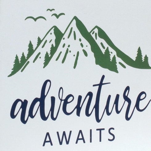 Set Of Four "Adventure Awaits" Unframed Wall Art