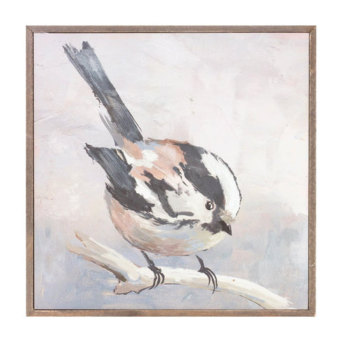 Set Of Two Bird Natural Framed Wall Art