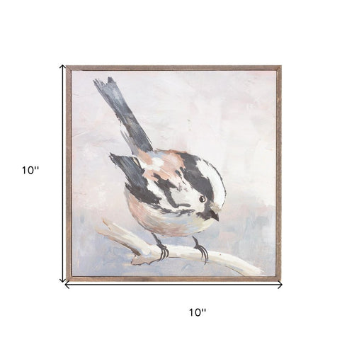 Set Of Two Bird Natural Framed Wall Art