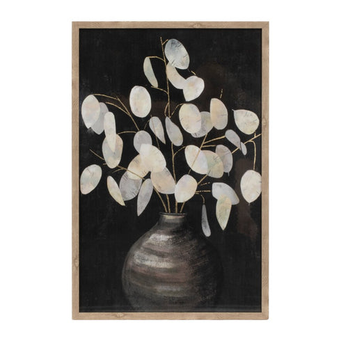 Set Of Two Eucalyptus Natural Framed Wall Art