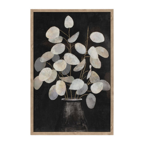 Set Of Two Eucalyptus Natural Framed Wall Art