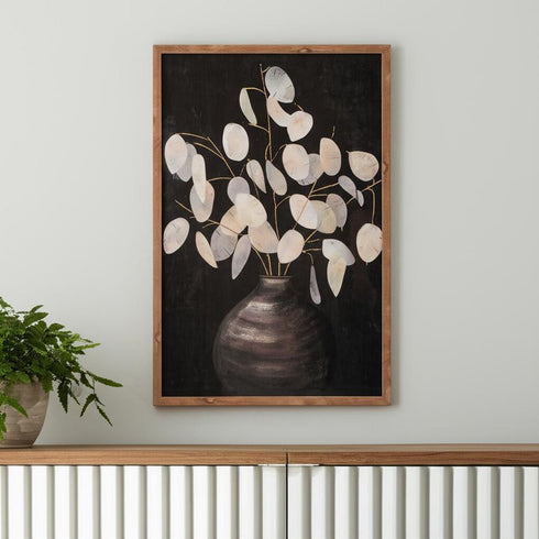 Set Of Two Eucalyptus Natural Framed Wall Art