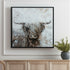 Mountain Bull Dark Brown Framed Wall Art
