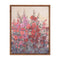 Hollyhock Floral Natural Framed Wall Art