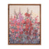 Hollyhock Floral Natural Framed Wall Art