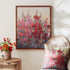 Hollyhock Floral Natural Framed Wall Art