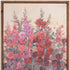 Hollyhock Floral Natural Framed Wall Art