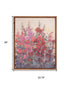 Hollyhock Floral Natural Framed Wall Art