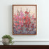 Hollyhock Floral Natural Framed Wall Art