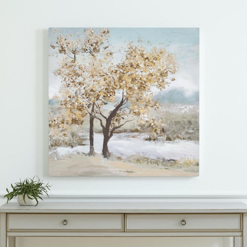 Set Of Two Tree Unframed Wall Art