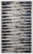 8' X 10' Gray And Black Abstract Distressed Area Rug
