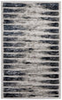 8' X 10' Gray And Black Abstract Distressed Area Rug