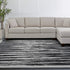 8' X 10' Gray And Black Abstract Distressed Area Rug
