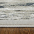 8' X 10' Gray And Black Abstract Distressed Area Rug