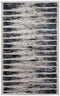 8' X 10' Gray And Black Abstract Distressed Area Rug