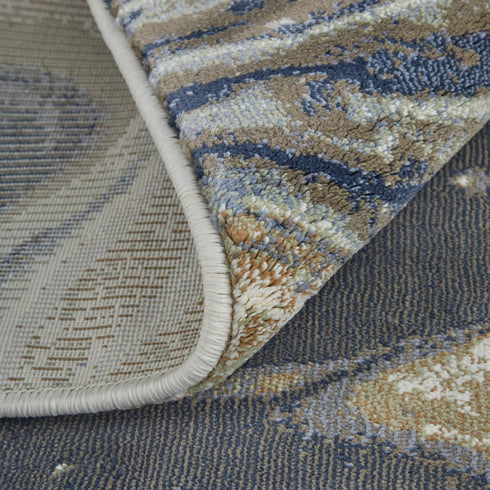 8' X 12' Gray And Ivory Abstract Area Rug