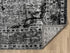 Black Grey Modern Oriental Abstract Area Rug