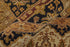 8' X 10' Gold Tan And Black Geometric Hand Tufted Area Rug