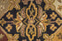 8' X 10' Gold Tan And Black Geometric Hand Tufted Area Rug