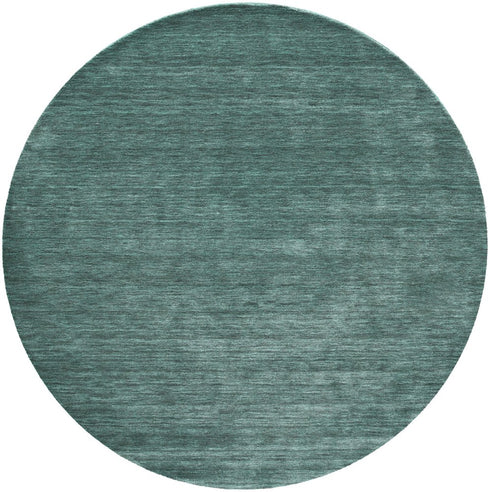 9' X 13' Green And White Hand Woven Area Rug