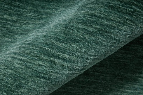 9' X 13' Green And White Hand Woven Area Rug
