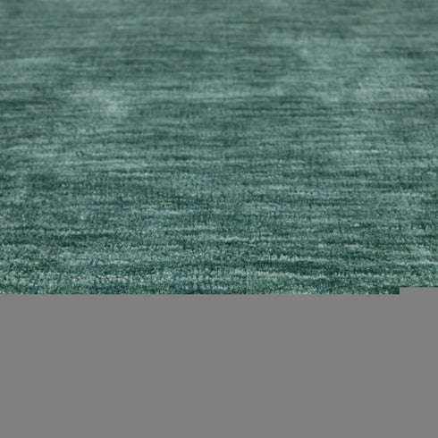 9' X 13' Green And White Hand Woven Area Rug