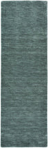 9' X 13' Green And White Hand Woven Area Rug