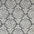 9' X 12' Gray Ivory And Black Floral Hand Tufted Area Rug