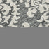 9' X 12' Gray Ivory And Black Floral Hand Tufted Area Rug