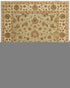 8' X 10' Tan Brown And Green Oriental Hand Tufted Area Rug