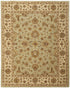 8' X 10' Tan Brown And Green Oriental Hand Tufted Area Rug