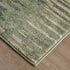 9' X 12' Green Ivory And Brown Abstract Distressed Area Rug
