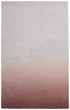 8' X 10' Pink And Ivory Ombre Hand Tufted Area Rug