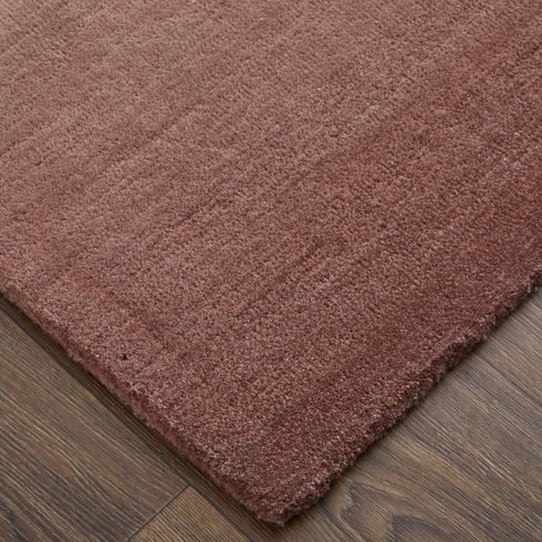 8' X 10' Pink And Ivory Ombre Hand Tufted Area Rug