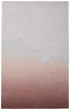 8' X 10' Pink And Ivory Ombre Hand Tufted Area Rug
