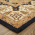 8' X 10' Gold Tan And Black Geometric Hand Tufted Area Rug