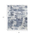 9' X 12' Blue And Ivory Abstract Hand Tufted Area Rug