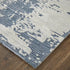 9' X 12' Blue And Ivory Abstract Hand Tufted Area Rug