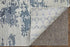 9' X 12' Blue And Ivory Abstract Hand Tufted Area Rug