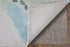 8' X 10' Green Blue And Ivory Abstract Hand Tufted Area Rug