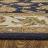 8' X 10' Blue Tan And Gold Oriental Hand Tufted Area Rug