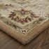 8' X 10' Tan And Ivory Floral Hand Tufted Area Rug