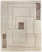 8' X 10' Ivory And Brown Wool Abstract Hand Knotted Area Rug