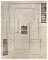 8' X 10' Ivory And Brown Wool Abstract Hand Knotted Area Rug