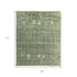 8' X 10' Green And Ivory Abstract Hand Knotted Area Rug