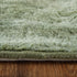 8' X 10' Green And Ivory Abstract Hand Knotted Area Rug