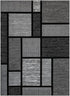 Black, Grey, and Multicolor 3D Carved Modern Area Rug